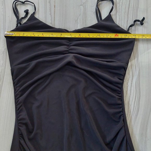 ZOKAI Black Pleated / Ruffled  Sleeveless Maxi Dress (Size S) - Picture 1 of 11